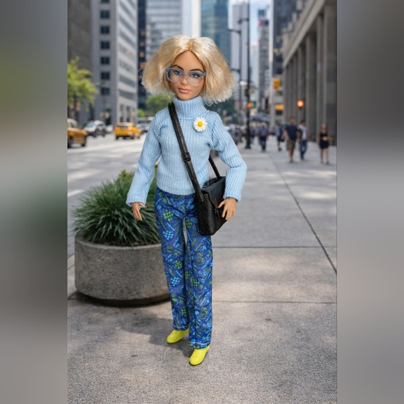 Barbie Other - 2025 Custom Restyled Dr. Who Ruby Sunday Petite Articulated MTM Barbie